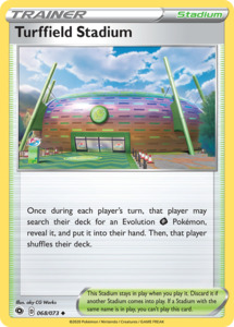Pokemon Tcg Trainer Cards Stadiums In Stock: Turffield Stadium (068/073) [Sword & Shield: Champion's Path]