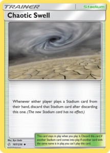 Pokemon Tcg Trainer Cards Stadiums In Stock: Chaotic Swell (187/236) [Sun & Moon: Cosmic Eclipse]