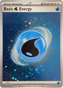 Pokemon Tcg Energy Cards In Stock: Basic Water Energy (003) (Cosmos Holo) [Scarlet & Violet: Base Set]