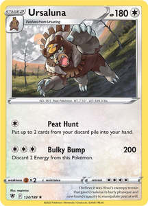 Pokemon Tcg Astral Radiance: Ursaluna (124/189) [Sword & Shield: Astral Radiance]
