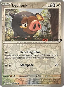 Pokemon Tcg Treasures: Lechonk (154/198) (EB Games Promo) [Scarlet & Violet: Base Set]