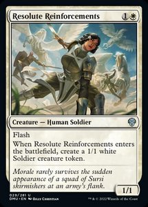 Mtg Singles Instock: Resolute Reinforcements [Dominaria United]