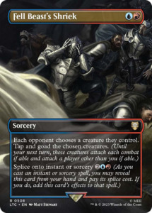 Mtg Singles Instock: Fell Beast's Shriek (Borderless) [The Lord of the Rings: Tales of Middle-Earth Commander]