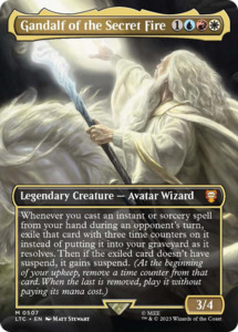 Mtg Singles Instock: Gandalf of the Secret Fire (Borderless) [The Lord of the Rings: Tales of Middle-Earth Commander]