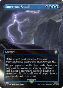 Mtg Singles Instock: Sorcerous Squall (Borderless) [The Lord of the Rings: Tales of Middle-Earth Commander]