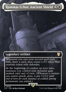 Mtg Singles Instock: Rammas Echor, Ancient Shield (Borderless) [The Lord of the Rings: Tales of Middle-Earth Commander]