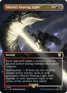 Mtg Singles Instock: Olorin's Searing Light (Borderless) [The Lord of the Rings: Tales of Middle-Earth Commander]