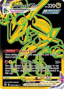 Pokemon Full Art Trainers: Rayquaza VMAX (TG29/TG30) [Sword & Shield: Silver Tempest]