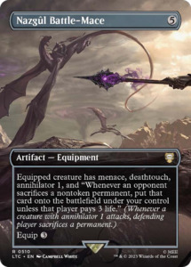 Mtg Singles Instock: Nazgul Battle-Mace (Borderless) [The Lord of the Rings: Tales of Middle-Earth Commander]