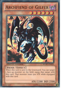 Yugioh Singles Currently In Stock: Archfiend of Gilfer [WGRT-EN020] Super Rare