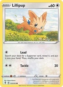 Pokemon Tcg Sword Shield Evolving Skies Singles: Lillipup (133/203) [Sword & Shield: Evolving Skies]