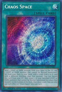 Yugioh Secret: Chaos Space [RA01-EN065] Secret Rare