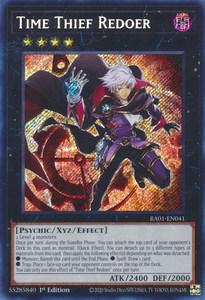 Yugioh Secret: Time Thief Redoer [RA01-EN041] Secret Rare