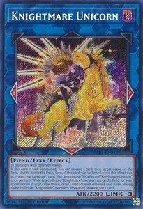 Yugioh Secret: Knightmare Unicorn (Alternate Art) [RA01-EN043] Secret Rare