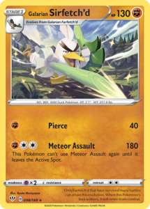 Pokemon Tcg Sword Shield Darkness Ablaze Singles: Galarian Sirfetch'd (098/189) [Sword & Shield: Darkness Ablaze]