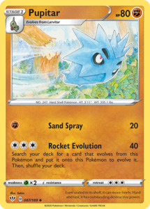 Pokemon Tcg Sword Shield Darkness Ablaze Singles: Pupitar (087/189) [Sword & Shield: Darkness Ablaze]