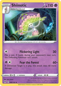 Pokemon Tcg Sword Shield Darkness Ablaze Singles: Shiinotic (080/189) [Sword & Shield: Darkness Ablaze]