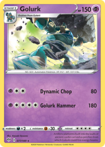 Pokemon Tcg Sword Shield Darkness Ablaze Singles: Golurk (077/189) [Sword & Shield: Darkness Ablaze]