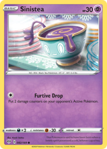 Pokemon Tcg Sword Shield Darkness Ablaze Singles: Sinistea (082/189) [Sword & Shield: Darkness Ablaze]