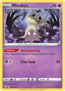 Pokemon Tcg Sword Shield Darkness Ablaze Singles: Mimikyu (081/189) [Sword & Shield: Darkness Ablaze]