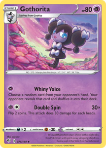Pokemon Tcg Sword Shield Darkness Ablaze Singles: Gothorita (074/189) [Sword & Shield: Darkness Ablaze]
