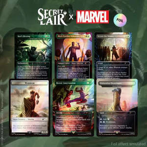 Mtg Secret Lair: Secret Lair x Marvel's Black Panther Foil Edition