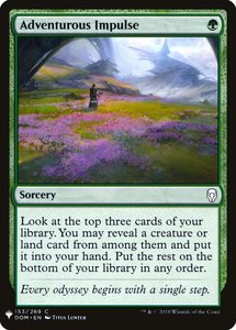 Mtg Singles: Adventurous Impulse [The List] (DOM-153)