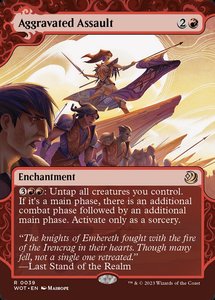 Mtg Singles: Aggravated Assault [Wilds of Eldraine: Enchanting Tales] (39)