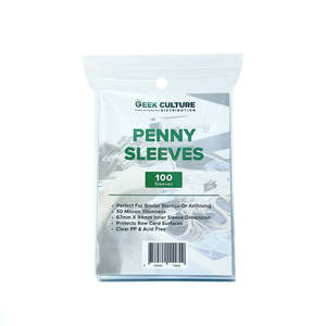 View All Accessories: Geek Culture Penny Sleeves (100pc)