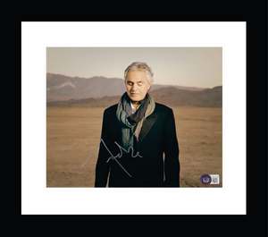Fanatics: Andrea Bocelli Signed 8x10 Photo