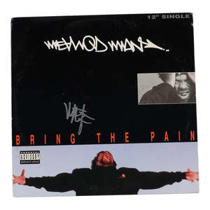Fanatics: Method Man Signed "Bring The Pain" Vinyl Record Album Sleeve