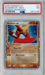 Blaziken EX Crystal Guardians PSA 7