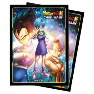 Dragon Ball Super Standard Size Deck Protector sleeves 65ct Bulma,Vegeta, and Trunks
