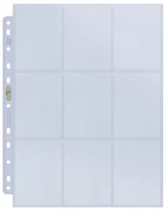 9-Pocket Silver Series Pages