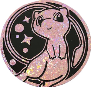 Dice Coins: Pokemon Pink Mew Giant Coin 151 Ultra Premium Collection