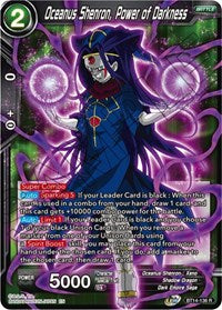 Cross Spirits Bt14: PRE RELEASE - Oceanus Shenron, Power of Darkness - BT14-136 R