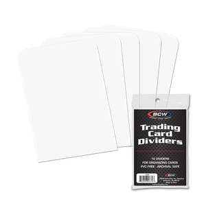 Accessories: BCW Trading Card Dividers (10)