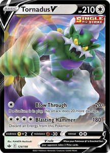 Our Best Selling Singles: Tornadus V (124/198) (SWSH06: Chilling Reign)