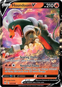 Our Best Selling Singles: Houndoom V (021/189) (SWSH03: Darkness Ablaze)