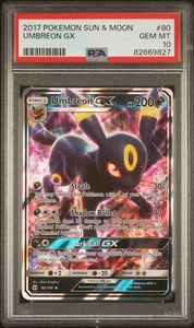 Pokemon: POKEMON SUN & MOON #80 UMBREON GX - PSA 10