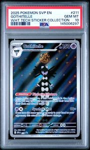 Pokemon: GOTHITELLE WHT TECH STICKER COLLECTION - PSA 10