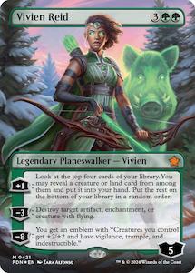 MTG Single: Vivien Reid (Borderless) (Mana Foil) [Foundations]