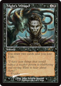 MTG Single: Night's Whisper (Retro Frame) (Open House) [Wizards Play Network 2024]