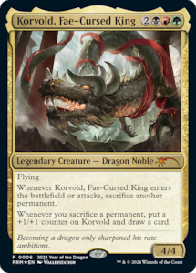 MTG Single: Korvold, Fae-Cursed King (Year of the Dragon 2024) [Standard Showdown Promos]