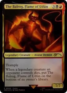 MTG Single: The Balrog, Flame of Udun [Resale Promos]