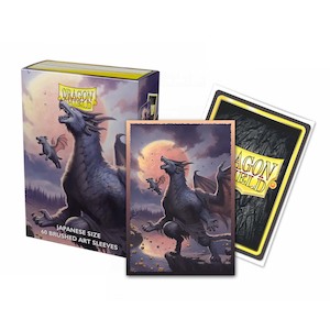 Playmats: Dragon Shield Brushed Art Sleeve Japanese Size - Halloween 2023 Weredragon