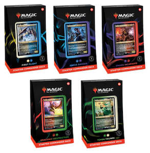 Mtg Intro Decks: Magic the Gathering Starter Commander Deck 2022
