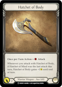 Hatchet of Body // Boltyn [U-MON105 // U-MON030] (Monarch Unlimited)  Unlimited Normal