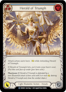Monarch Unlimited Singles 1: Herald of Triumph (Blue) [U-MON010-RF] (Monarch Unlimited)  Unlimited Rainbow Foil