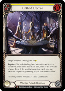 Crucible Of War Unlimited Singles: Unified Decree [U-CRU083] (Crucible of War Unlimited)  Unlimited Normal